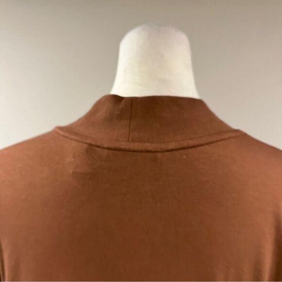 Isaac Mizrahi Brown Long Cardigan Sweater duster size small - Picture 9 of 13